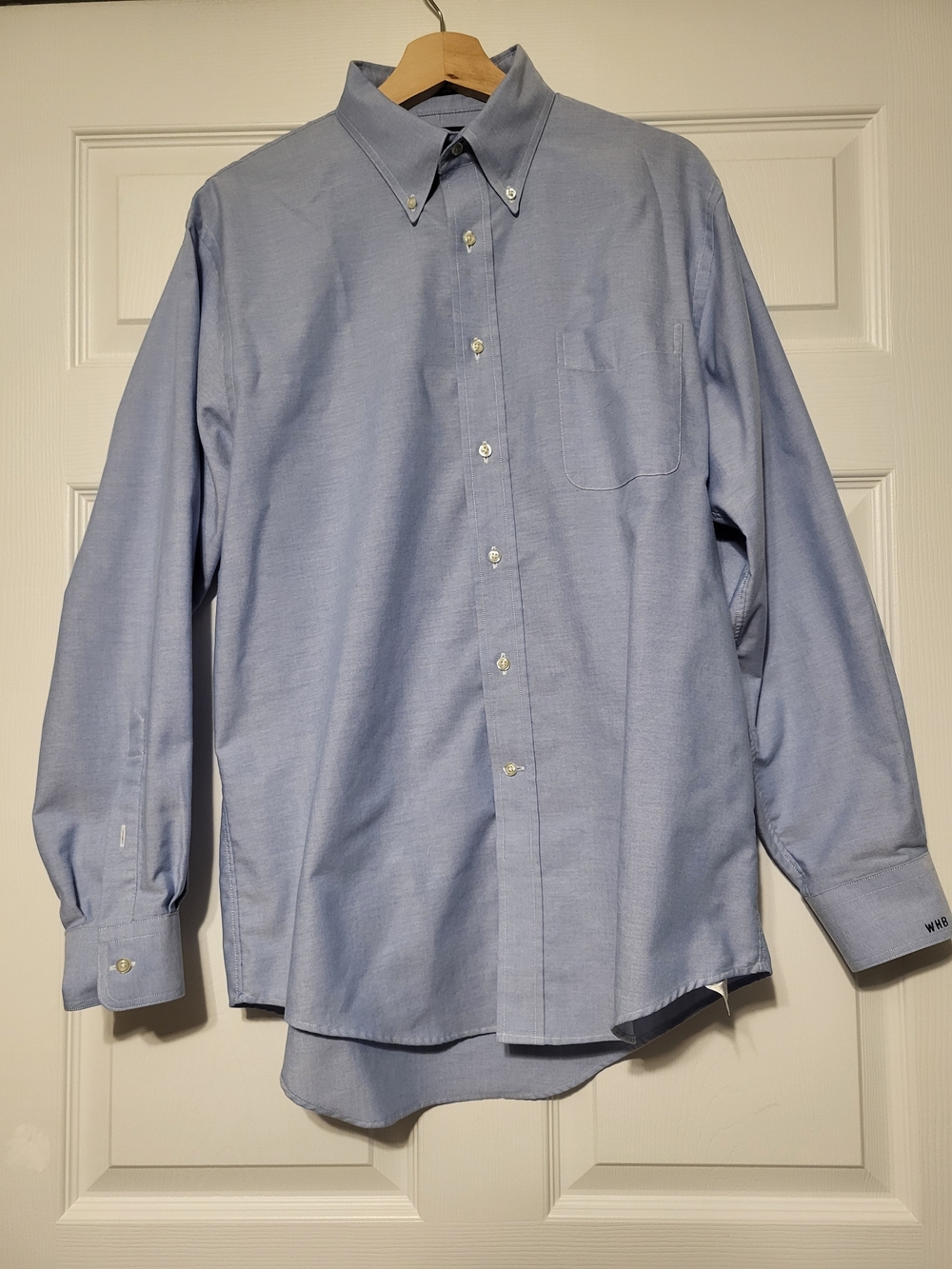 Lands' End Light Blue Original Oxford Button Down Shirt Size 16 34